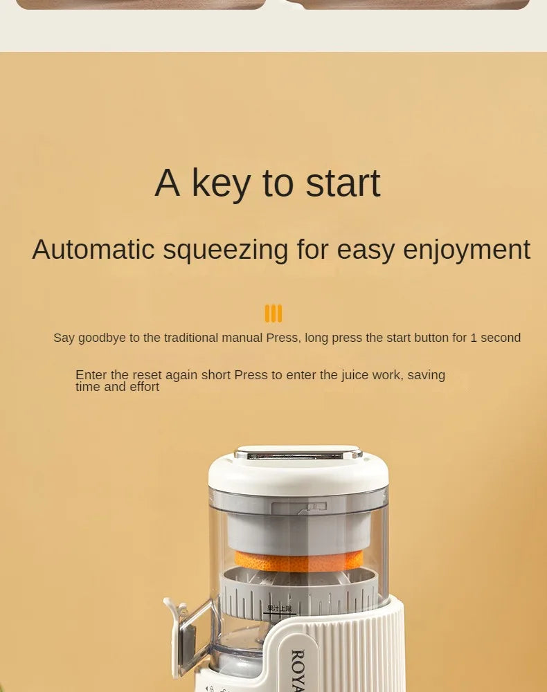 Electric Citrus Juicer with Powerful Performance & Compact Design