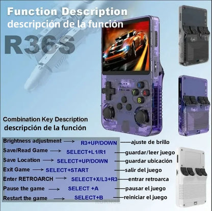 Retro Handheld Gaming Console with 15,000+ Games & Dual Joysticks