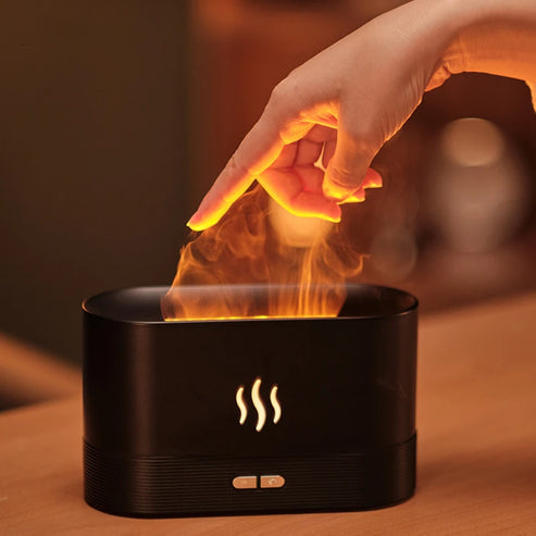Flame Aromatherapy Diffuser with Essential Oil Mist & Flame Effect