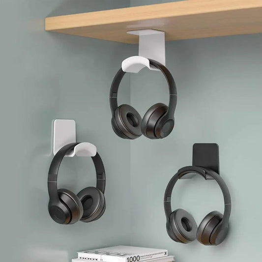 No-Drill Headphone Wall Mount Rack