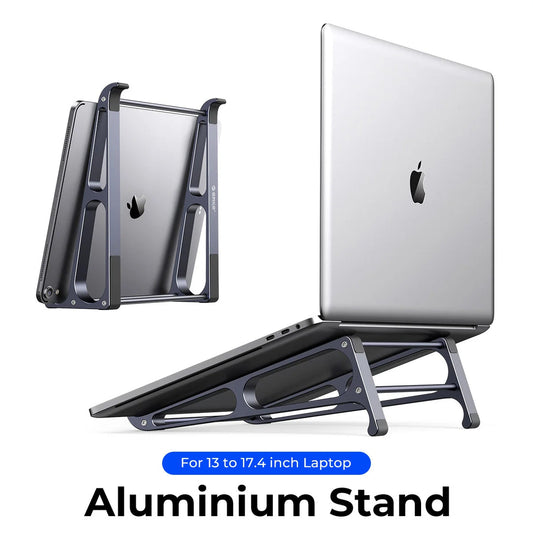 Space-Saving Laptop Stand with Cable Management – Ergonomic & Portable