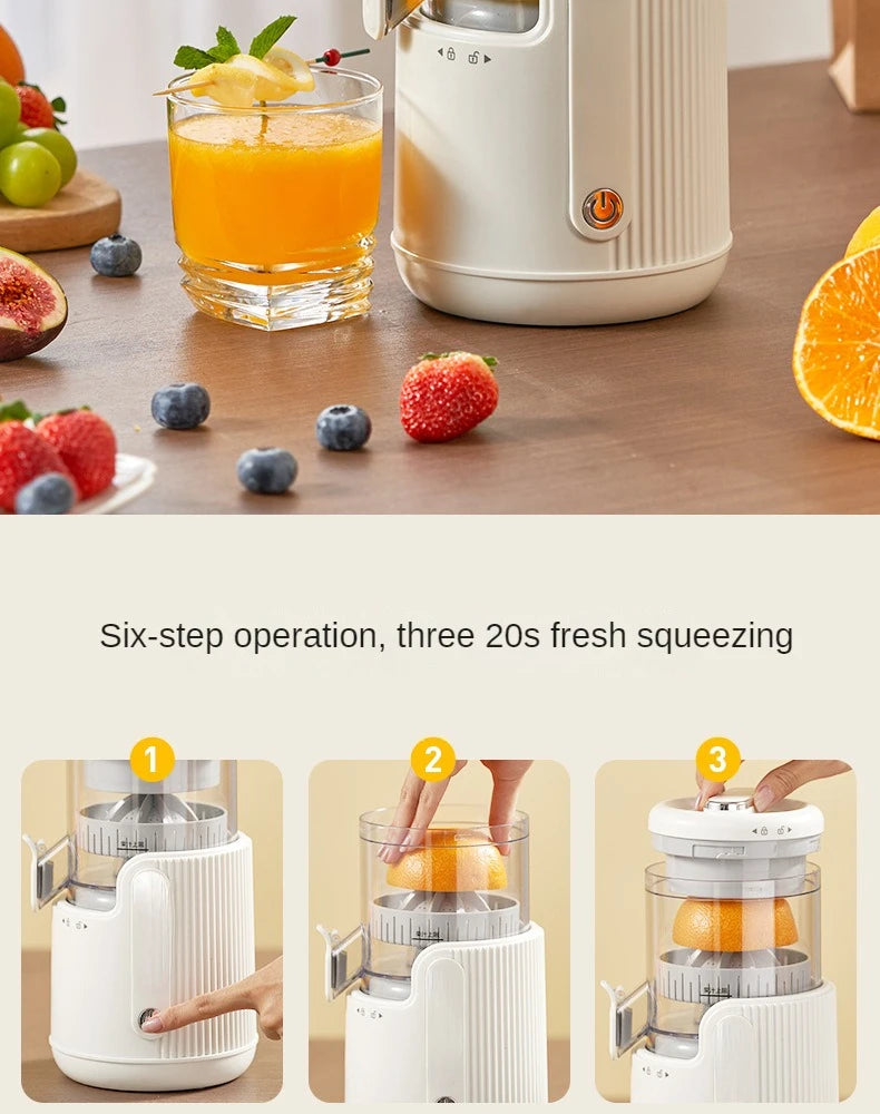 Electric Citrus Juicer with Powerful Performance & Compact Design
