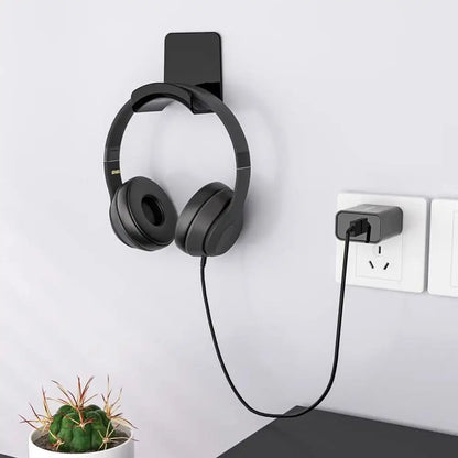 No-Drill Headphone Wall Mount Rack