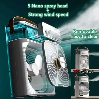 3-in-1 Portable Air Cooler Fan – Compact AC, Humidifier & Fan