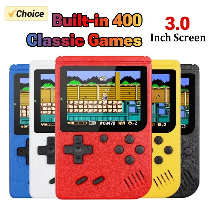 NEW Portable Retro Mini Video Game Console 8-Bit Handheld Game Player Built-In 400 Games AV Out Game Console Game Boy